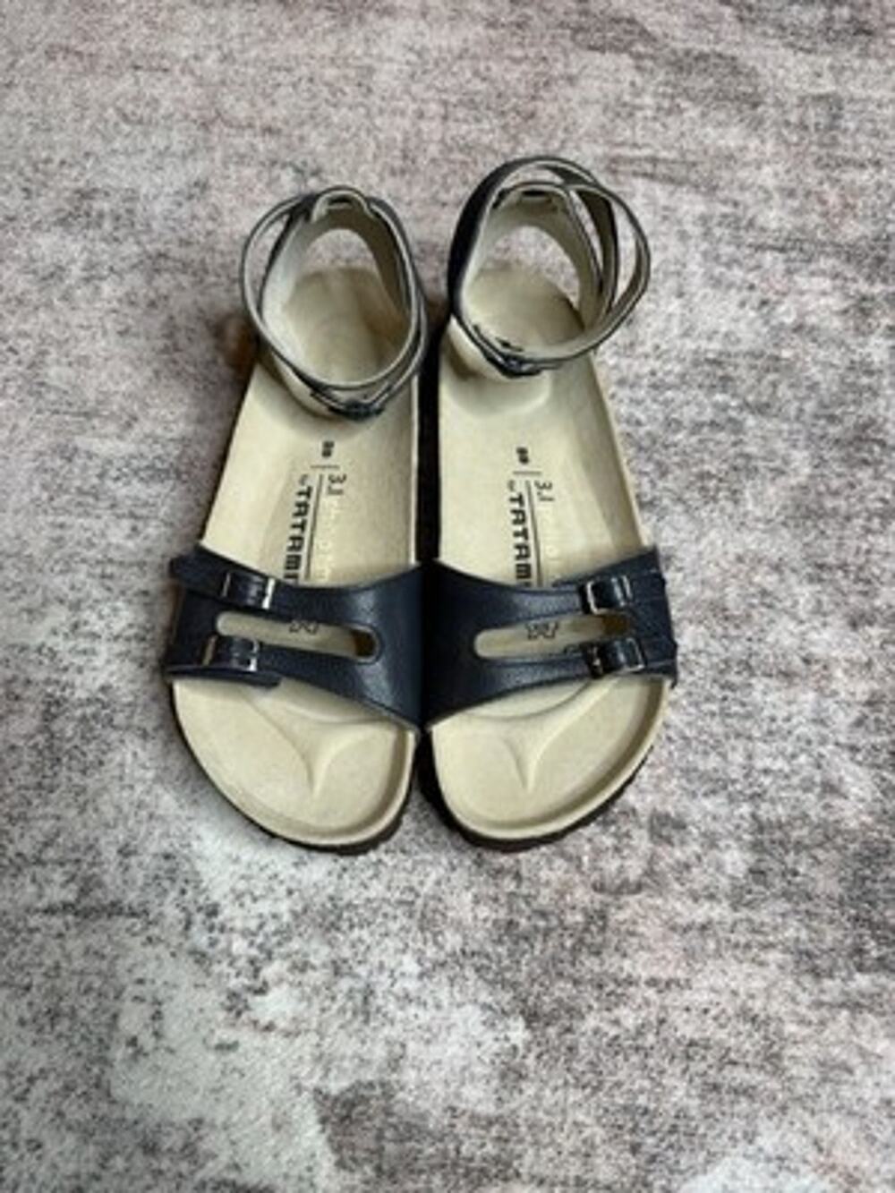3.1 Phillip Lim for Tatami Birkenstock Navy Leather Ankle Strap Sandals 8/EU 39